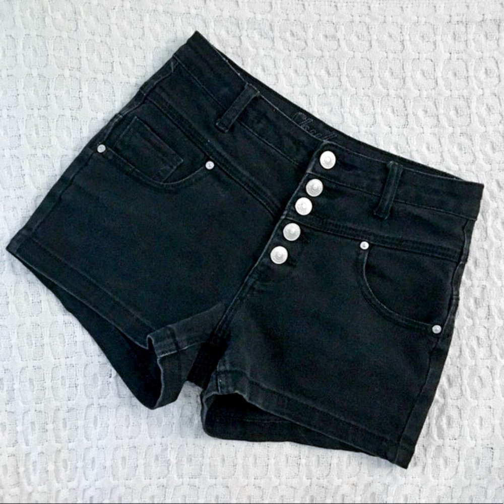Delia’s Skylar High Waisted Stretch Denim Shorts